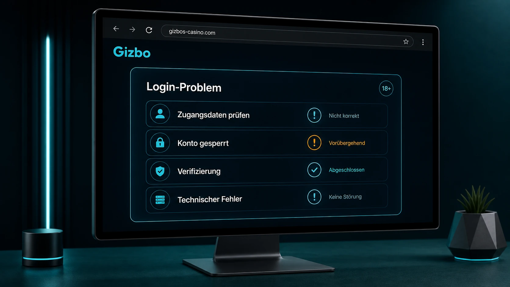Typische Probleme beim Login