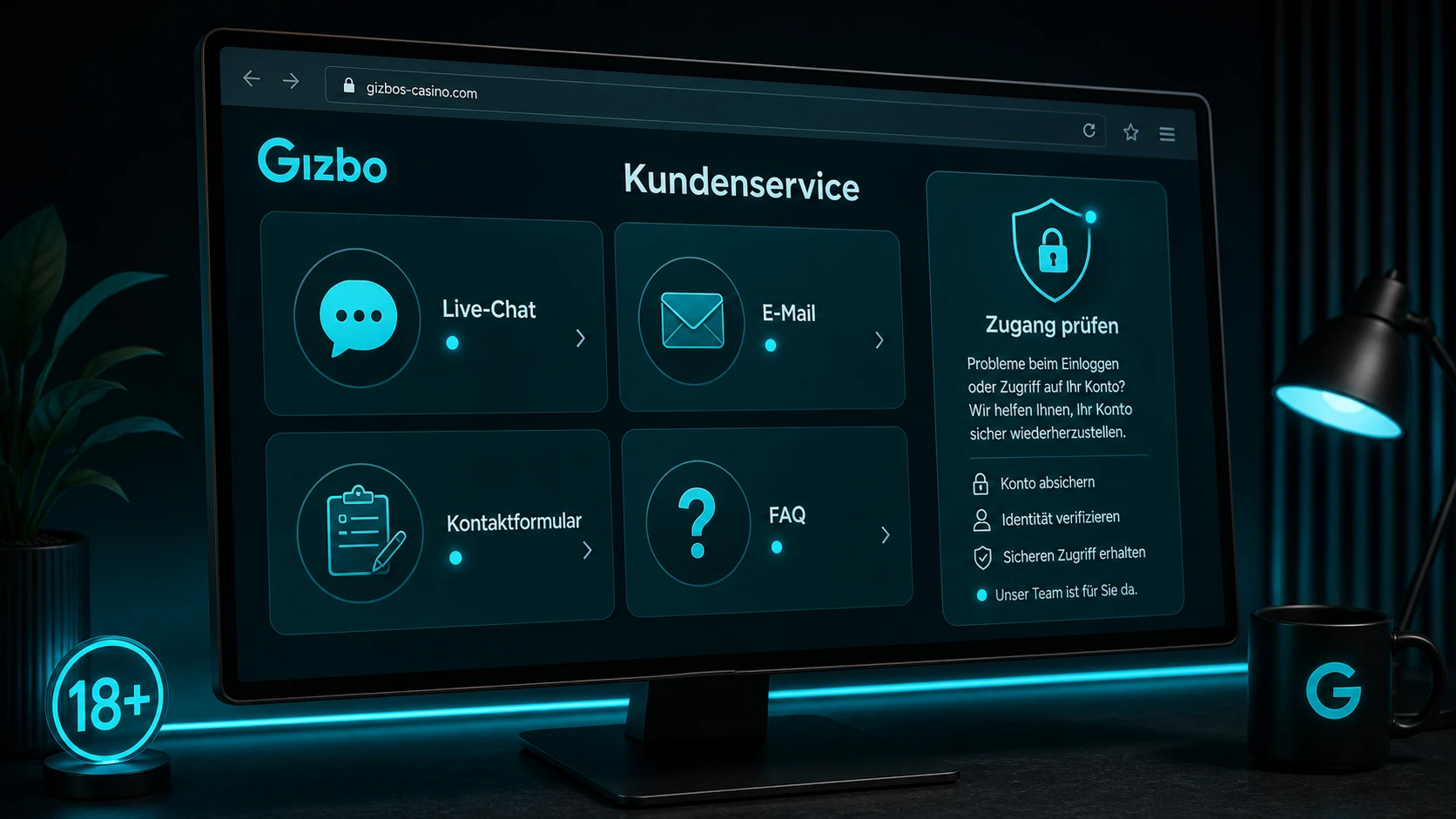 Kundenservice bei Anmeldeproblemen