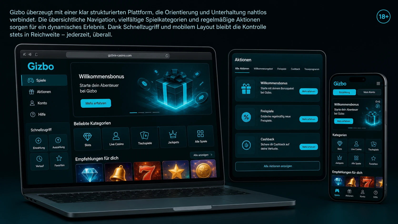 Was bietet das Gizbo Online Casino?